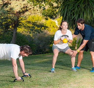 Entrenamiento personal en pareja
